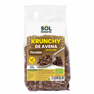 Krunchy de avena de chocolate bio Sin Gluten.