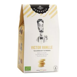 Galletas de vainilla ecológicas sin gluten Victor Generous
