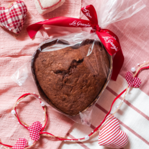 Bizcocho corazón sin gluten y sin lactosa San Valentín